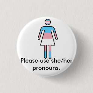 Transoman Pride/Pronoun Button