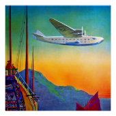  Transpacific Flight Travel Perfect Poster (Voorkant)