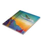  Transpacific Reizen Keramische Tegel Tegeltje (Zijkant)