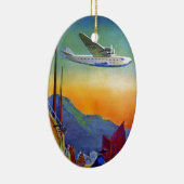 Transpacific Reizen Kunstwerk Keramisch Ornament (Rechts)