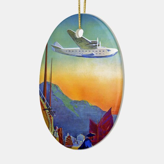 Transpacific Reizen Kunstwerk Keramisch Ornament (Links)