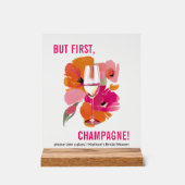 Transparant Acryl Bar Teken Bord (Voorkant)