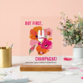 Transparant Acryl Bar Teken Bord (Huwelijk)