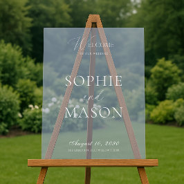 Transparant Acrylaat Trouw Welkom Bord