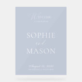 Transparant Acrylaat Trouw Welkom Bord (Voorkant)