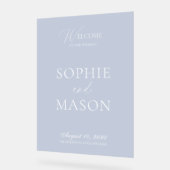 Transparant Acrylaat Trouw Welkom Bord (Hoek)