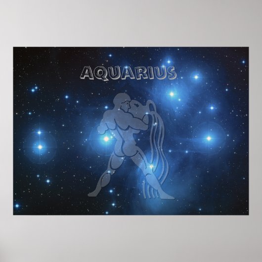 Transparant Aquarius Poster (Voorkant)