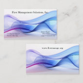 Transparant blauw en lavendel Visitekaartje (Voorkant / Achterkant)