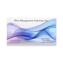 Transparant blauw en lavendel Visitekaartje