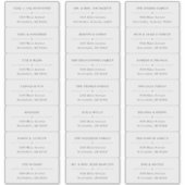 Transparant bruiloft gast Adresetiketten Sticker (Voorkant)