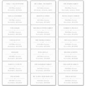 Transparant bruiloft gast Adresetiketten Sticker (Voorkant)