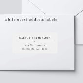 Transparant bruiloft gast Adresetiketten Sticker