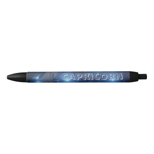 Transparant Capricorn Zwarte Inkt Pen (Voorkant)