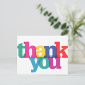 Transparant Dank u Briefkaart (Staand voorkant)
