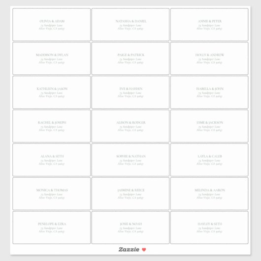 Transparant Donker Sage Groen Gastadres Sticker (Vel)