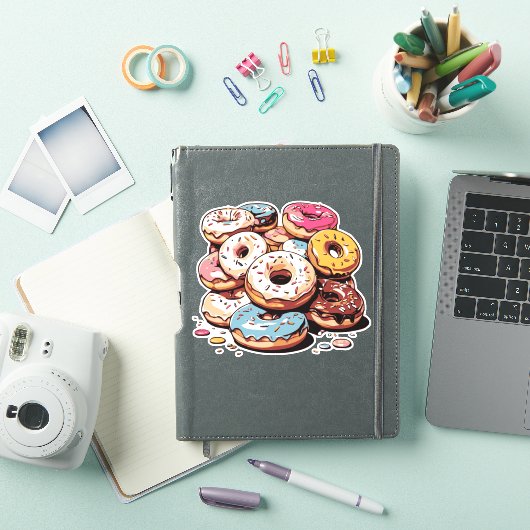 Transparant Donuts Sticker (iPad Cover)
