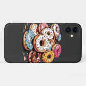 Transparant Donuts Sticker Case-Mate iPhone Case (Achterkant (horizontaal))