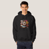 Transparant Donuts Sticker Hoodie (Voorkant volledig)
