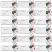 Transparant Gastadres Blush Bourgondi Navy Sticker (Voorkant)