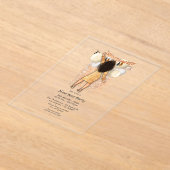 Transparant glamoureus nieuwjaarsfeest acryl uitnodigingen (Laagn)