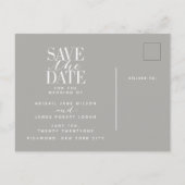 transparant glas elegant modern aankondigingskaart (Achterkant)