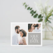 transparant glas elegant modern aankondigingskaart (Staand voorkant)