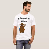 transparant, ik heb een Alien gered T-shirt (Voorkant volledig)