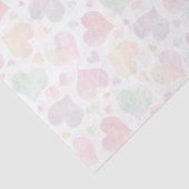 Transparant Kleurrijk Geschilderd Hartenpatroon Tissuepapier (Detail)