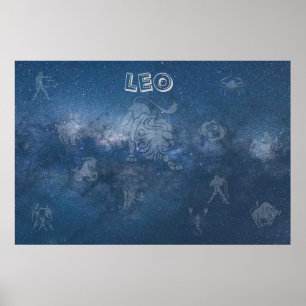 Transparant Leo Poster