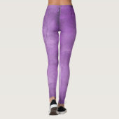 Transparant Licht Paarse Zijdeffect Leggings (Achterkant)