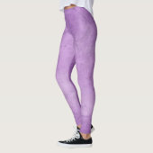 Transparant Licht Paarse Zijdeffect Leggings (Links)