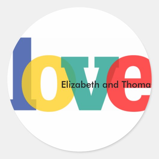 Transparant Liefde Sticker (Voorkant)