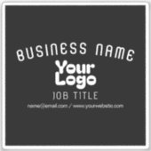 Transparant of ondoorzichtig Logo Retro-Modern Zwa Sticker (Voorkant)