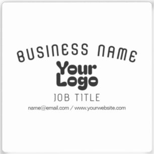 Transparant of ondoorzichtig Logo Retro-Modern Zwa Sticker