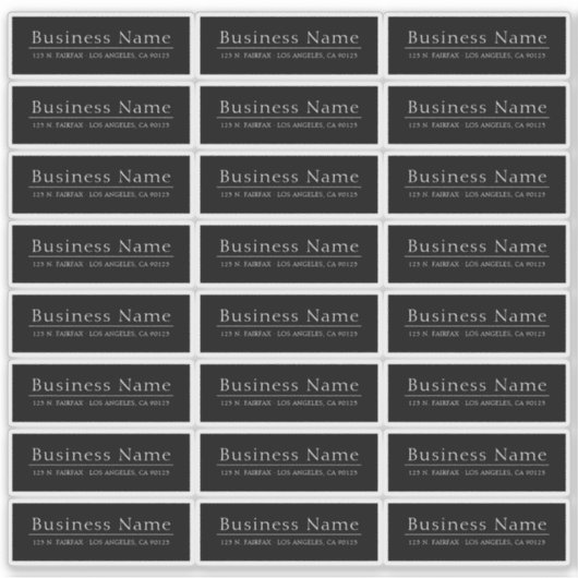 Transparant of ondoorzichtig waterdicht retouradre sticker (Voorkant)