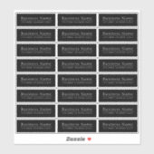 Transparant of ondoorzichtig waterdicht retouradre sticker (Vel)