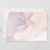 transparant pastelzijde monogram briefpapier notitiekaartje (Achterkant)