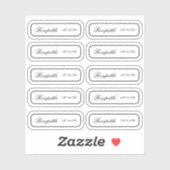 Transparant productetiket Custom-Cut Vinyl Sticker (Vel)