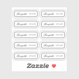 Transparant productetiket Custom-Cut Vinyl Sticker