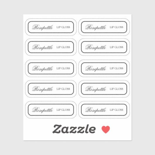 Transparant productetiket Custom-Cut Vinyl Sticker (Vel)