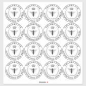 Transparant Queen Bee Hartelijk dank voor uw steun Sticker (Vel)