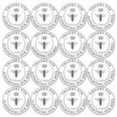 Transparant Queen Bee Hartelijk dank voor uw steun Sticker (Voorkant)