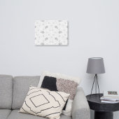 Transparant rastercanvas – bewerkbare PNG-structuu Canvas Afdruk