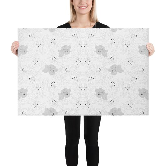 Transparant rastercanvas – bewerkbare PNG-structuu Canvas Afdruk