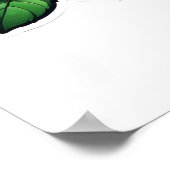 Transparant Roze Roze Bloem Sticker Poster (Hoek)