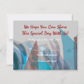 TRANSPARANT STAR Bar Mitzvah Reply Card RSVP Kaartje (Voorkant)