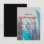 TRANSPARANT STAR Bar Mitzvah uitnodiging (Voorkant / Achterkant)