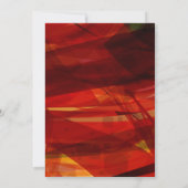 TRANSPARANT STAR Bat Bar Mitzvah Uitnodiging rood (Achterkant)