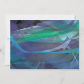 TRANSPARANT STAR Bat Bar Mitzvah Uitnodigingsblauw Kaart (Achterkant)