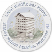 TRANSPARANT VAN Wilde Blossom Honey VEHICLE STICKE Sticker (Voorkant)